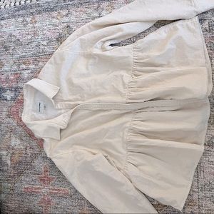 American Eagle Outfitters Cream Blouse